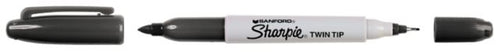 SHARPIE TWIN TIP BLK U