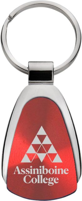 Assiniboine College Teardrop Keychain